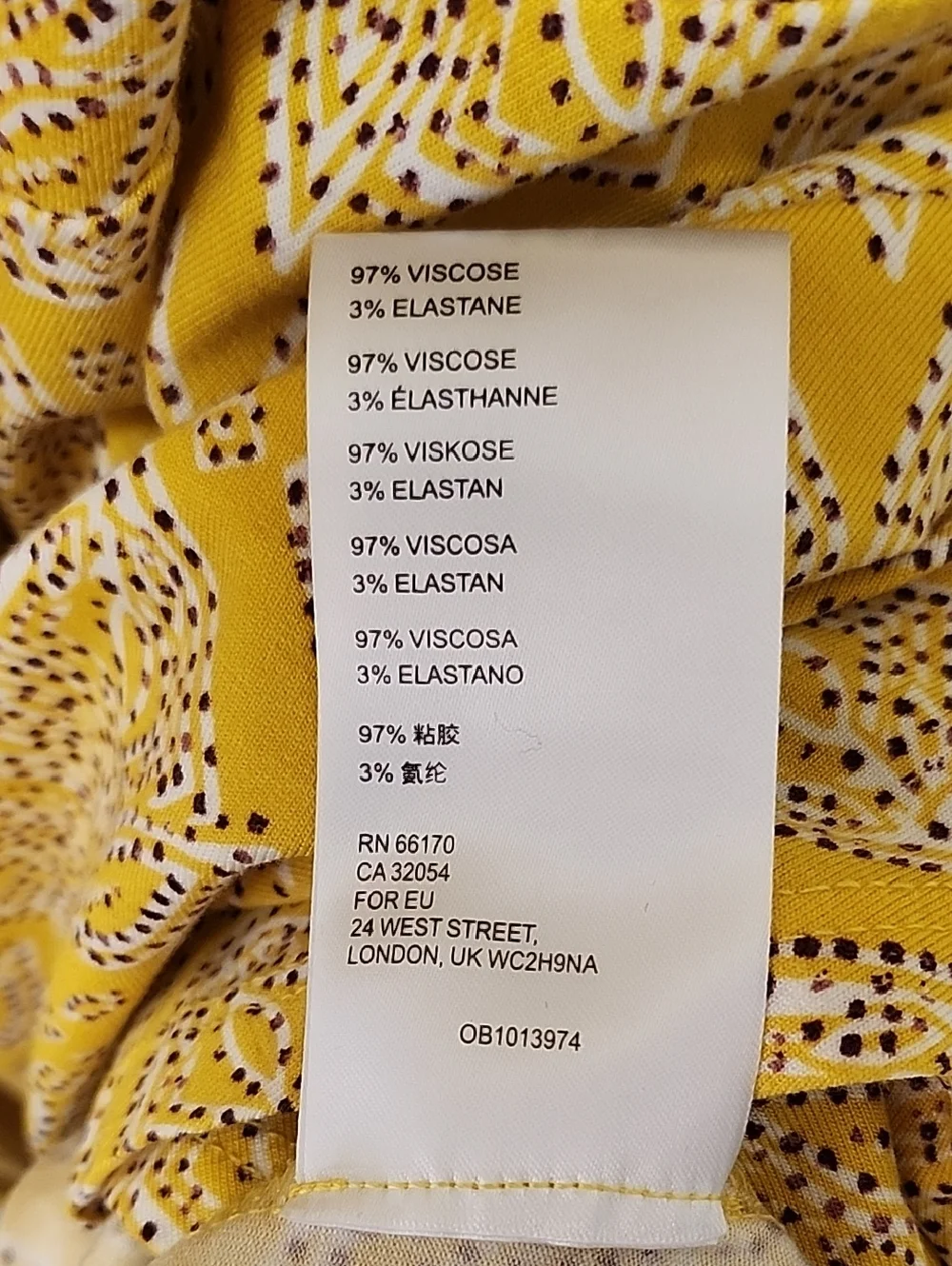 Maeve Anthropologie Fete A-Line Dress Yellow Floral Surplice Stretch Medium